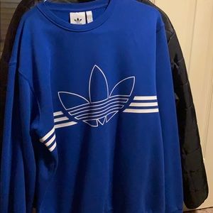 Blue Adidas Athletic Sweatshirt